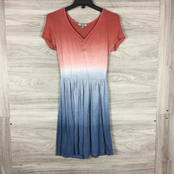 Good Luck Gem V Neck Tri Color Dress - Picture 2 of 6